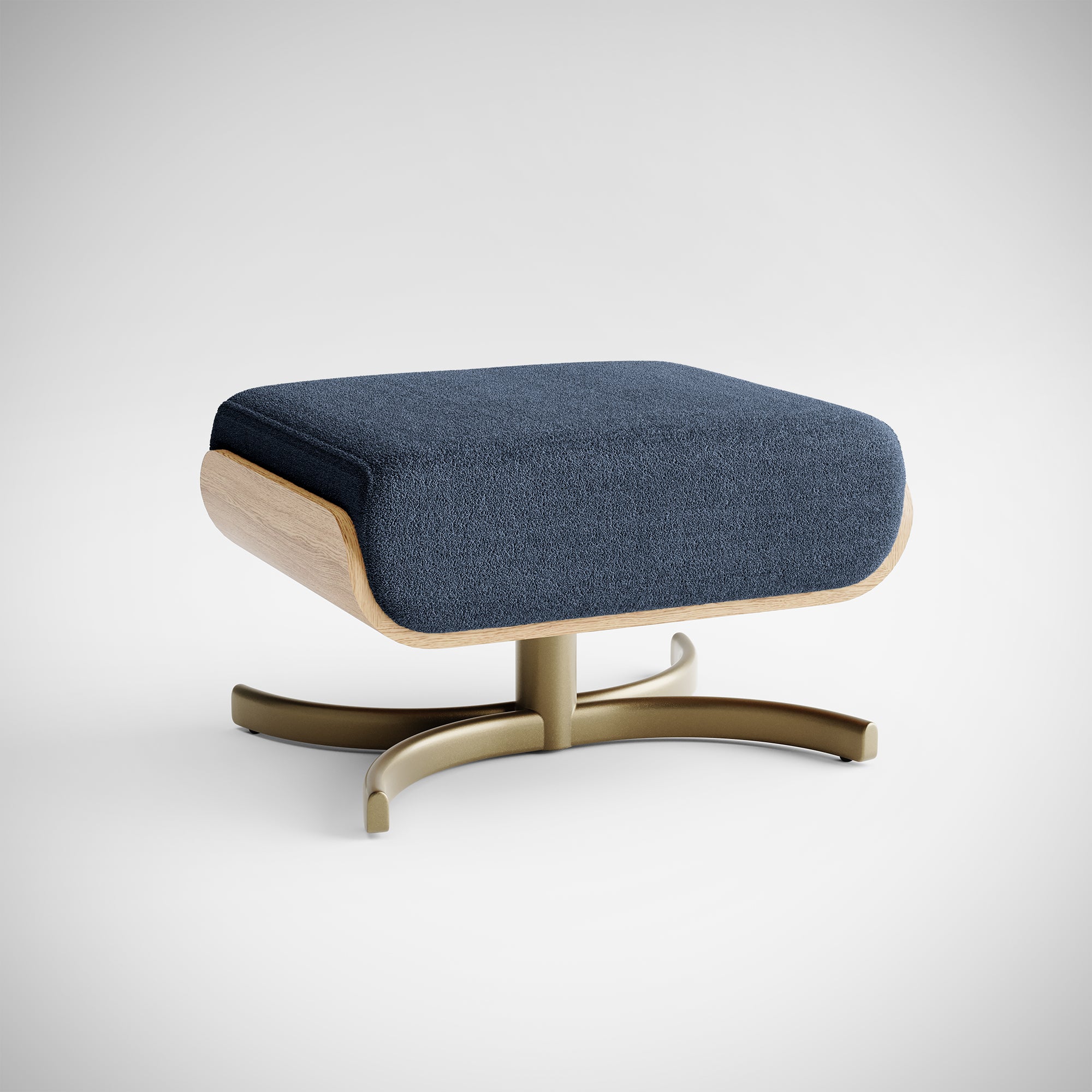 Du Footstool Midnight — Adjustable Leg Rest | Matching Sit-to-Stand Chair Accessory