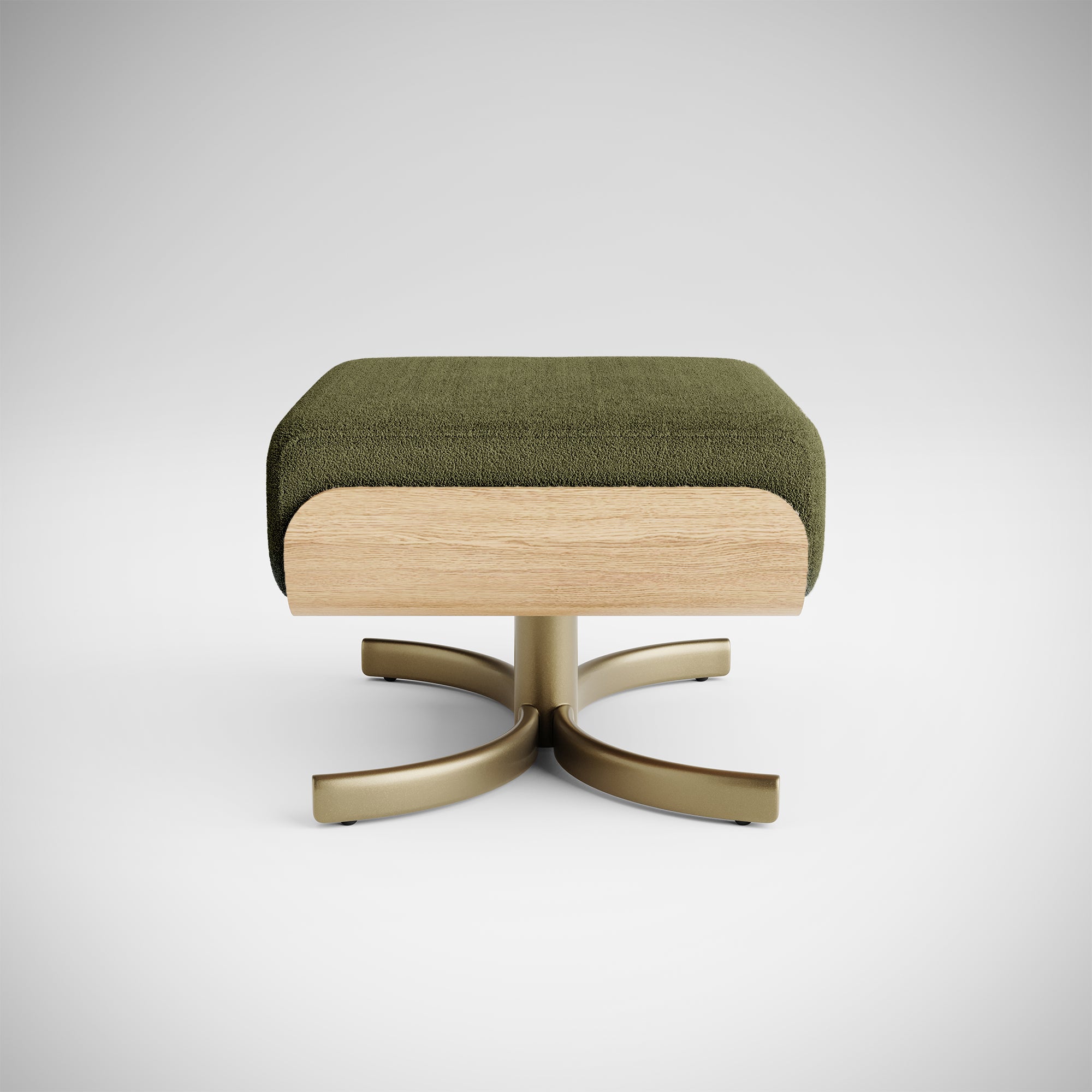 Du Footstool Moss — Adjustable Leg Rest | Matching Sit-to-Stand Chair Accessory