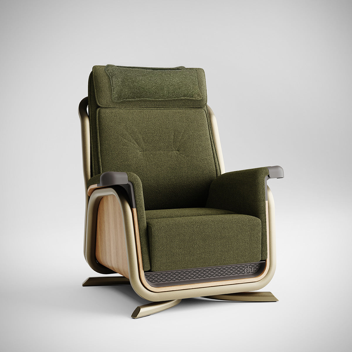 Du Headrest Moss — Adjustable Cushion | Matching Sit-to-Stand Chair Accessory