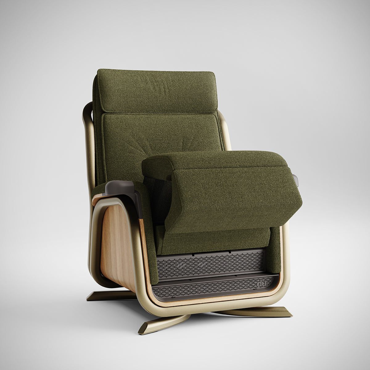 Du Chair Moss | World-First Non-Electric Sit-to-Stand Chair | SYSTM