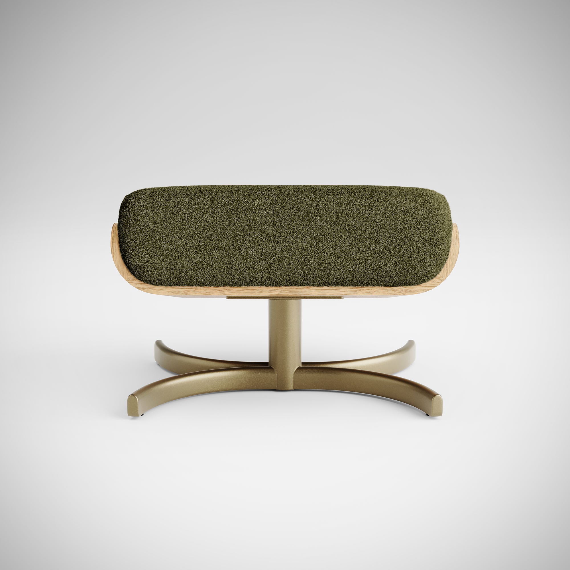 du. Footstool Moss — Adjustable Leg Rest | Matching Sit-to-Stand Chair Accessory