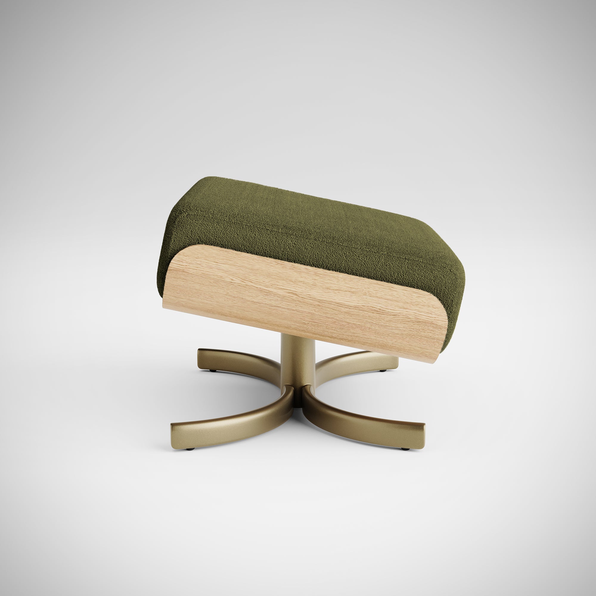 du. Footstool Moss — Adjustable Leg Rest | Matching Sit-to-Stand Chair Accessory